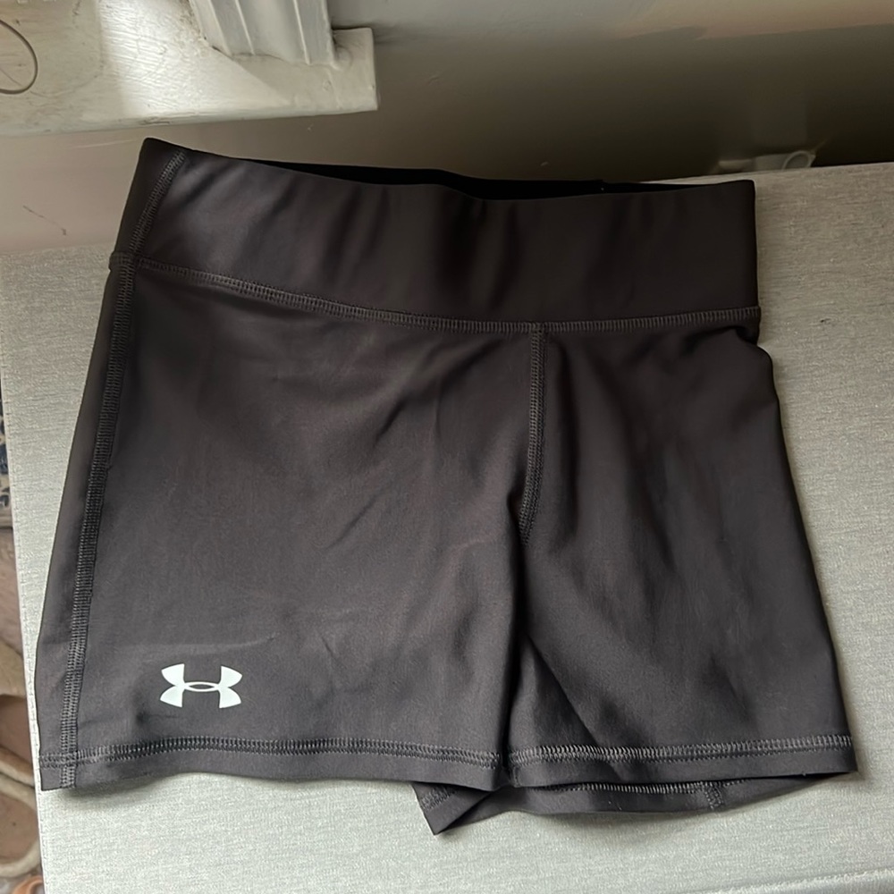 Under Armour grey spandex shorts Size: S